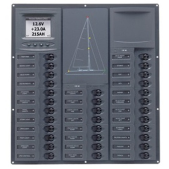 BEP NC32Y-DCSM - 12V DC Circuit Breaker Panel 32 Way Cruiser Digital