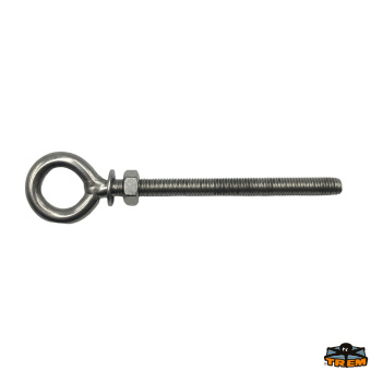 Trem N3408035 - AISI 316 Long Eyebolt M8 Length 35 mm Diameter 8 mm 6 Pieces