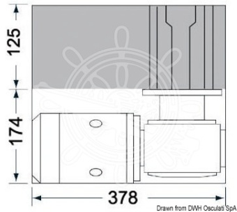 Spare Motor 24V 2000W for Lewmar V5 - Osculati 02.526.24