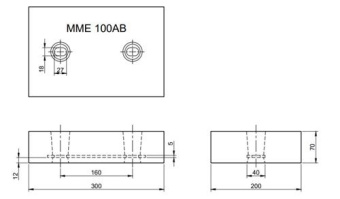 MME Hull/Rudder Anode Aluminium MME100AB