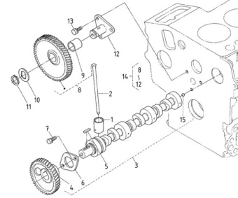 Nanni Diesel 970314258 - ASSY CAMSHAFT for N3.21