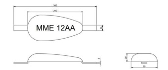 MME Hull/Rudder Anode Aluminium MME12AA