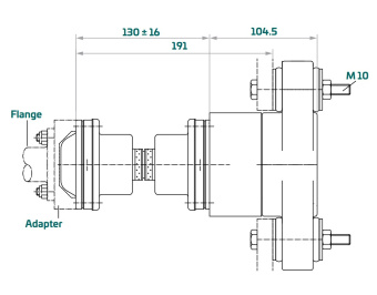 Aquadrive CVB05.10 – Moduline B10 Anti-Vibration CV Shaft System