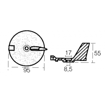 Tecnoseal Zinc Fin For Manta/Barracuda Engine