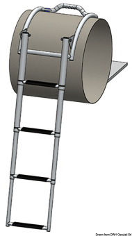 Osculati 49.557.04 - Tube Quick-Release Ladder for Dinghies
