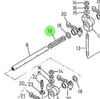 Nanni Diesel 970141017 - Rocker Arm Spring for HE Series Engines