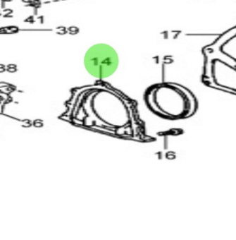 Nanni Diesel 970312087 - Oil Seal Retainer for Timing and Gear Case Assemblies
