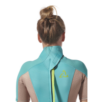 Plastimo P203717 - Essential 3/2mm Neoprene Wetsuit Women's Shorty Grey/Azure Size 8
