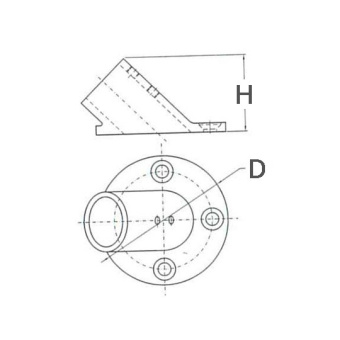 Round Base 60° 22 mm