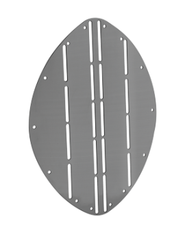 Allpa Stainless Steel Bow Protector, A=265mm, B=345mm, Ellipse Shape
