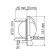 Plastimo Contest 101 Black Compass With Red Card Mounting On Surface Tilt 10-25°