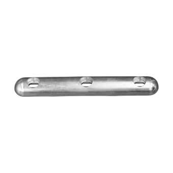 Tecnoseal Zinc Hull Bar Anode 400x60x30 mm – 3 Mounting Holes
