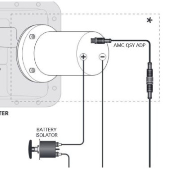 Quick 30 cm Extension Adapter for Bow Thruster AMC-QSY
