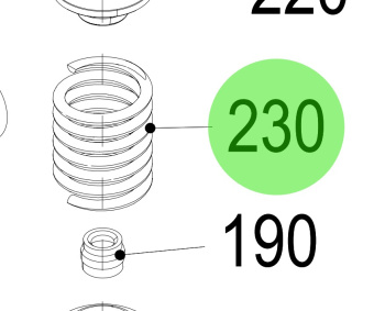 Steyr 2172362-0 - Valve Spring for Steyr Engine Valve Train Systems