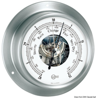 Osculati 28.185.00 - Barigo Sky Barometer Satined SS/White