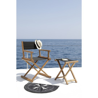 Marine Business Black Folding Stool 45x36x46 cm