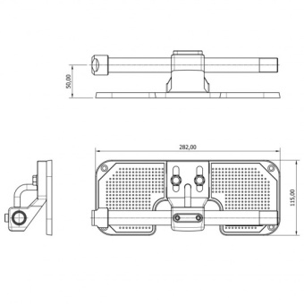 MaviMare Transom Protection Board 280X115 mm