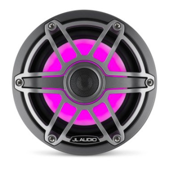 JL Audio 010-03092-00 - M6-650 Marine Speaker Sport Style Grey With LED