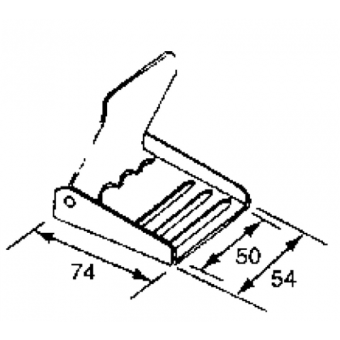 Nuova Rade Stainless Steel Buckle 50X74 mm