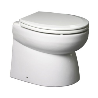 Johnson Pump 80-47233-01 - AquaT Silent Premium-Electric Toilet, Low Model, Straight, 12v/16a, 385x365x455mm