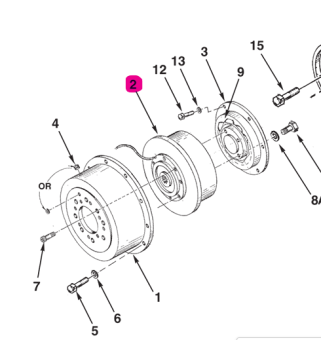 Northern Lights 34-60018 - Electric Clutch, H-36 C-Spline 12 Volt 