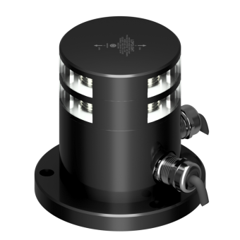 Lopolight 200-012G2ST-PRO-I180 - Navigation Light 2NM 180° White, Double, Black Anodized