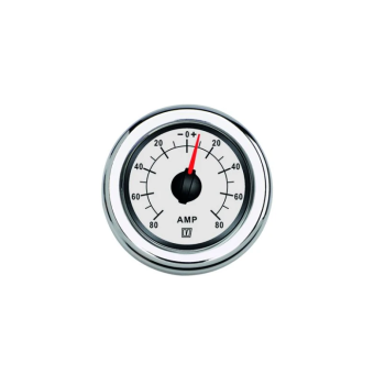 Vetus AMP080W - Ammeter, White, 12/24 V (+/- 80A)