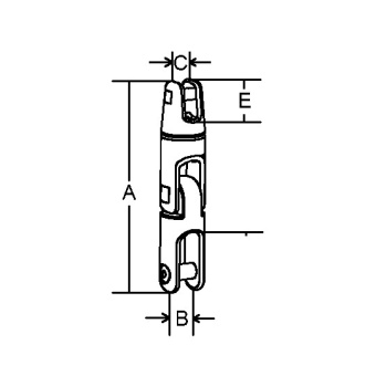 Marine Town S.S. 2 Way Swivel Anchor Connector For Chain 6-8 mm