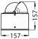 Osculati 25.022.13 - RIVIERA Compass 4" White Rose/Blue Body