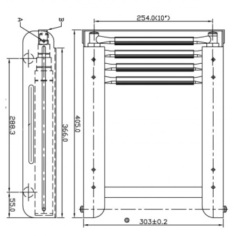 Stainless Steel Telescopic Ladder 4 Steps 