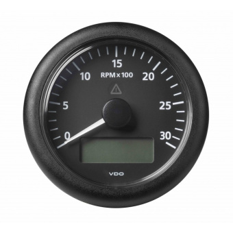 Veratron ViewLine Tachometer 3.000 RPM Black 85mm