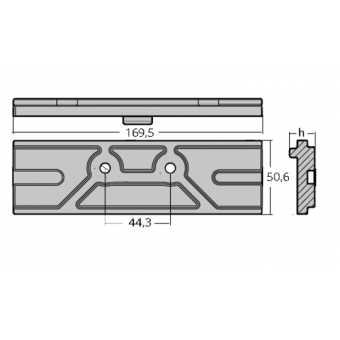 Tecnoseal Zinc Plate For Engine 150 HP 4T