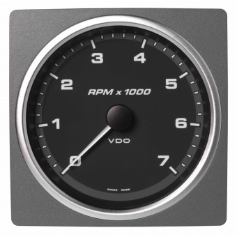 VDO A2C59501915 – AcquaLink Tachometer 7000 RPM Black 110 mm 12-24V
