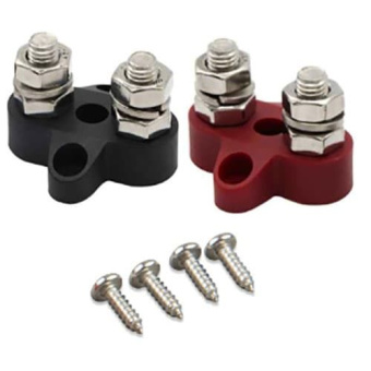 Victron Energy VBB413020010 - Dual Terminal Stud M8-linked Set (1 Red/1 Black)