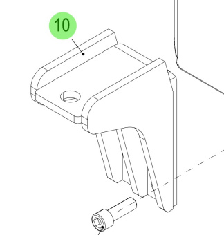 Steyr 2178710-V - Gearbox Down-Angle Bracket