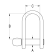 Ronstan RF617A Stainless Steel D Shackle, 1/4" Pin, Coined Head