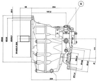 Technodrive Hydraulic Marine Gearbox TM345A, R=2,00:1