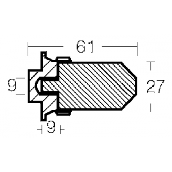 E. Polipodio Zinc Small Bar For MD70/100 TDN70 TDM100