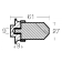 E. Polipodio Zinc Small Bar For MD70/100 TDN70 TDM100