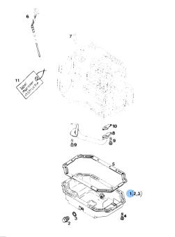 Vetus VD20198 - Oil Sump DT(A)64