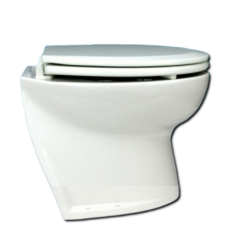 Jabsco 58060-3012 - Deluxe Flush Electric Toilet Fresh Water Flush Soft Close