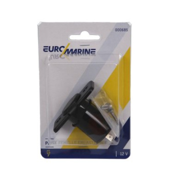 Euromarine Black Cigar-Lighter Socket + Cap