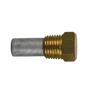 Tecnoseal TEC-SD5 - Sen-Dure Pencil Anode Ø 9,5 L. 12,7 Complete With Brass Plug Th. 1/4'' NPT