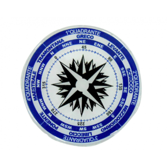 ERREGRAFICA Self-Adhesive Compass Rose Sticker