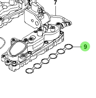 Bukh 28312-3A100 - Intake Manifold Gasket for S270J Engines