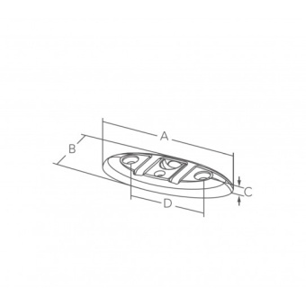 Marine Town Folding Cleats 115 mm