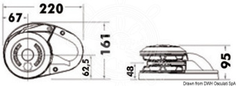 Osculati 02.581.08 - Lewmar CPX1 Windlass 8 mm