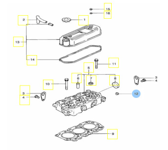 Vetus STM1168 - Plug, Taper in Cylinder Head M2/M3