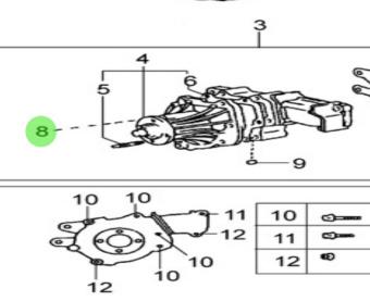 Nanni Diesel 970312229 - Flange Bolt for Water Pump