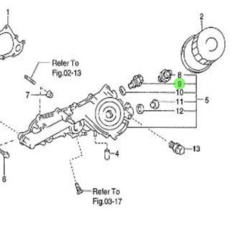 Nanni Diesel 970312213 - Oil Cooler Relief Valve Assembly for T4 and T6 Engines